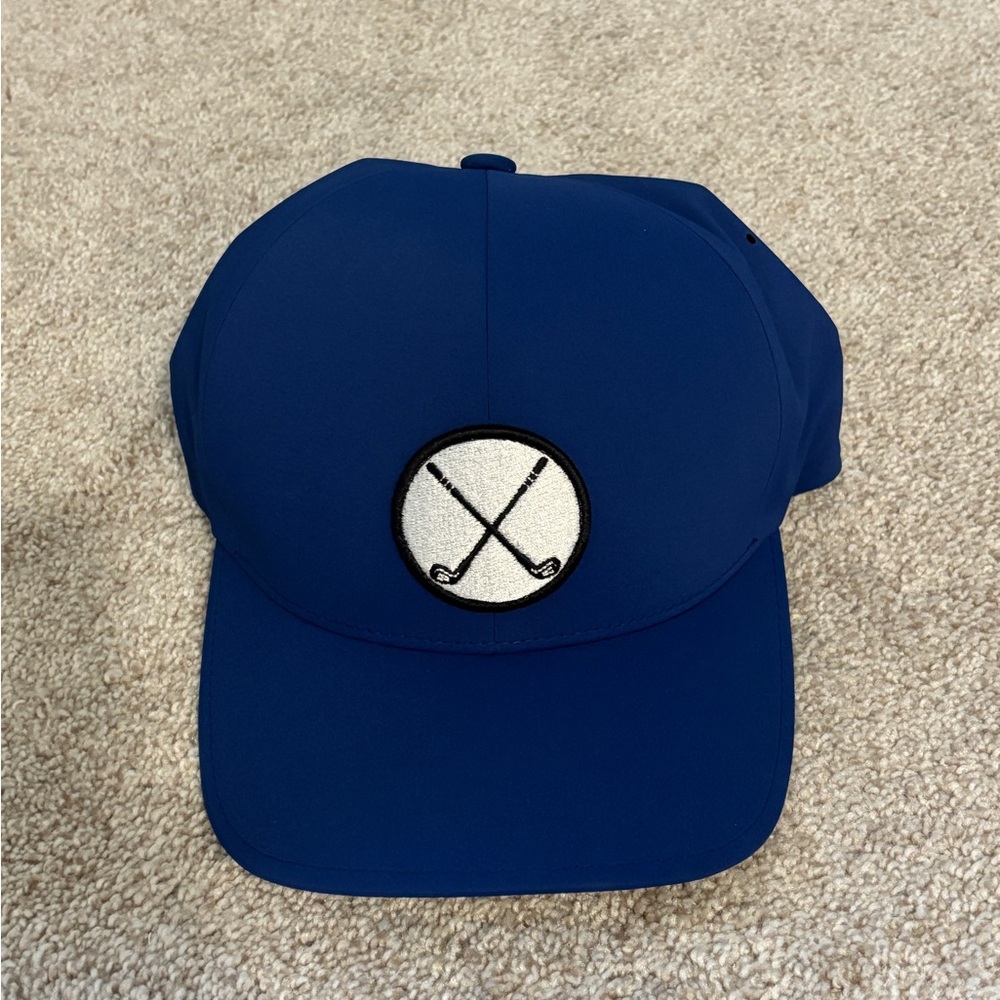 Flexfit Delta Blue Baseball Cap with Golf Club Patch